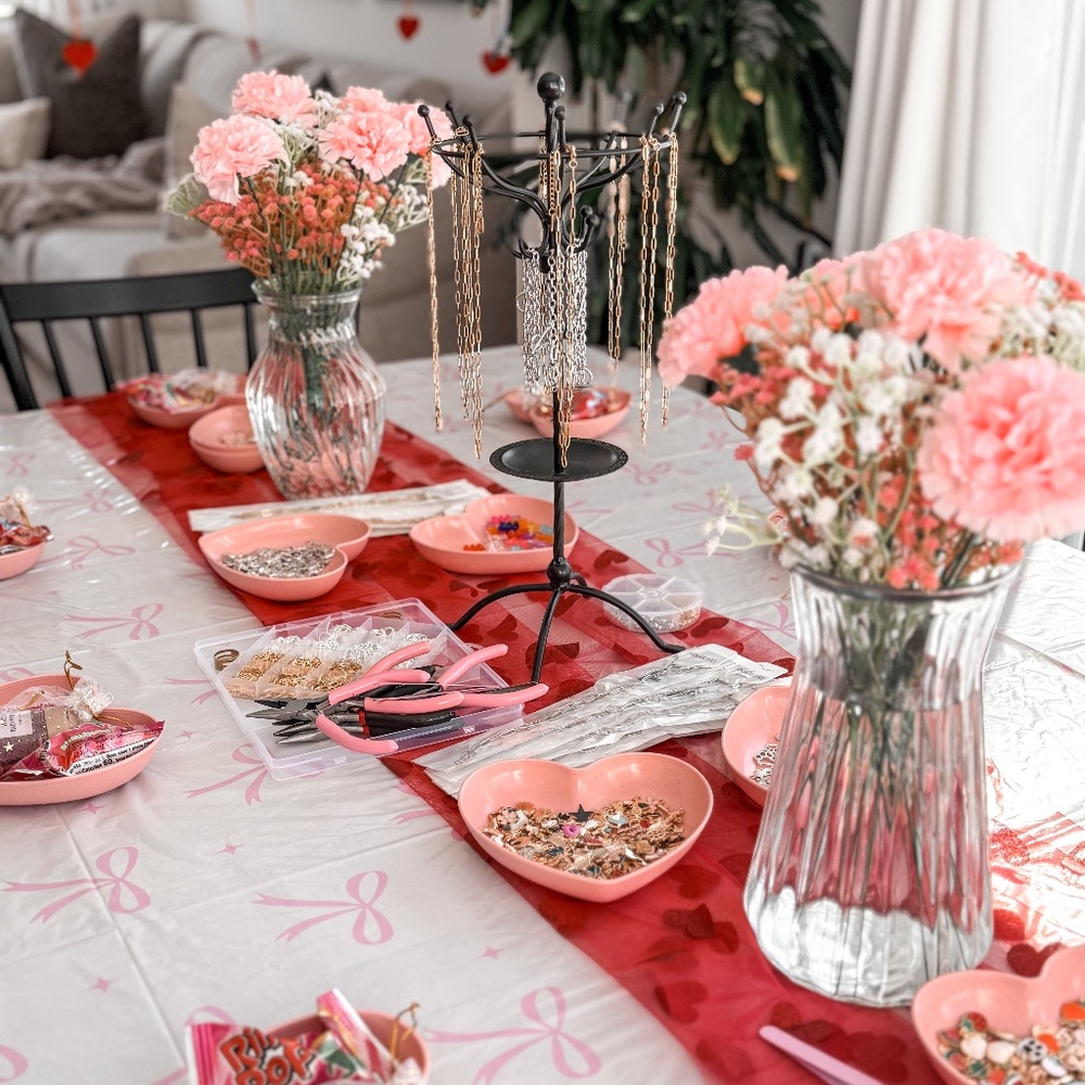 Charm Bar Necklace and Bracelet Making Full Party Supplies